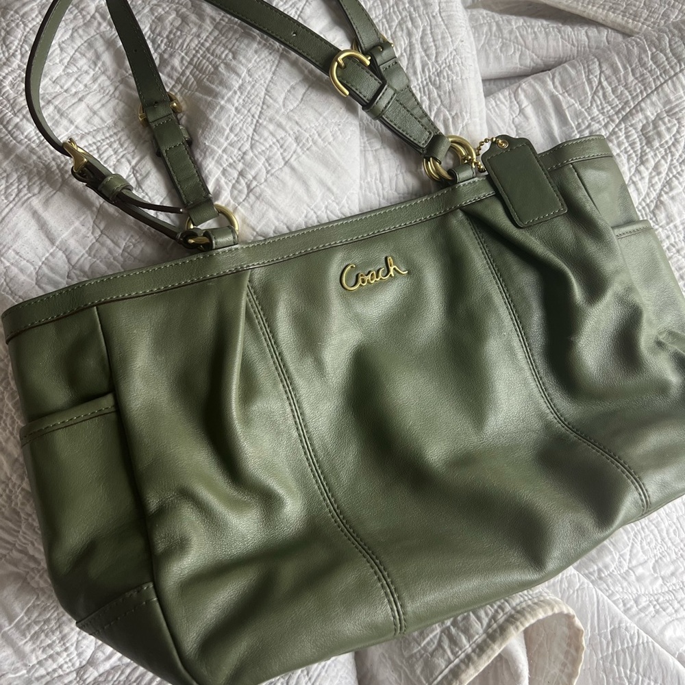 Coach Avocado Green Handbag
